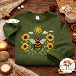 Camping Crew Embroidered Sweatshirt, Retro Camp Life Top