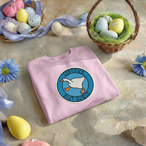 Certified Silly Goose Embroidered Sweatshirt, Funny Top