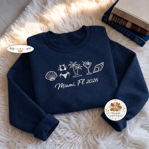 Embroidered Boho Beach Bachelorette Shirt, Groovy Bride Crewneck