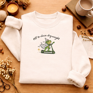 Embroidered Dialysis Frog Sweatshirt, Nurse Dry Weight Top