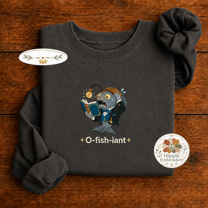 Embroidered Funny O-fish-iant Officiant Sweatshirt, Wedding Crew