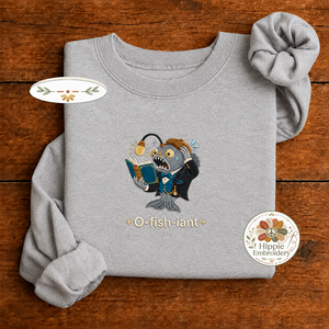 Embroidered Funny O-fish-iant Officiant Sweatshirt, Wedding Crew