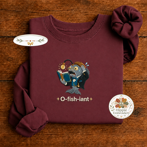 Embroidered Funny O-fish-iant Officiant Sweatshirt, Wedding Crew