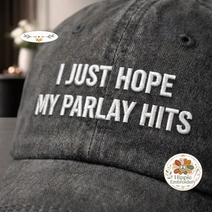Embroidered I Hope My Parlay Hits Hat, Funny Sports Cap