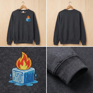 Embroidered Ice Melting Sweatshirt, Anti ICE Protest Top