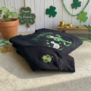 Embroidered Leprechaun Sweatshirt, Goose St Patricks Top