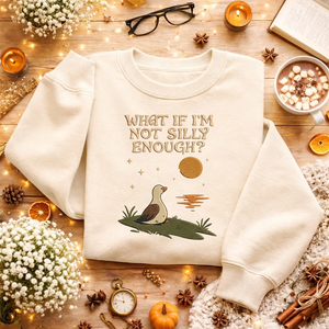 Embroidered Silly Goose Sweatshirt, Funny Meme Goose Crewneck
