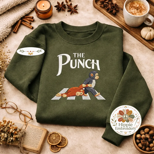 Embroidered The Punch Abbey Road Sweatshirt, Viral Monkey Top