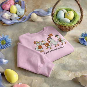 Just a Football Goose Embroidered Sweatshirt, Game Day Top