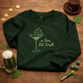 A Tini Bit Irish Embroidered Sweatshirt, Lucky Martini Top