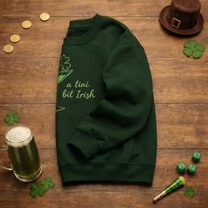 A Tini Bit Irish Embroidered Sweatshirt, Lucky Martini Top