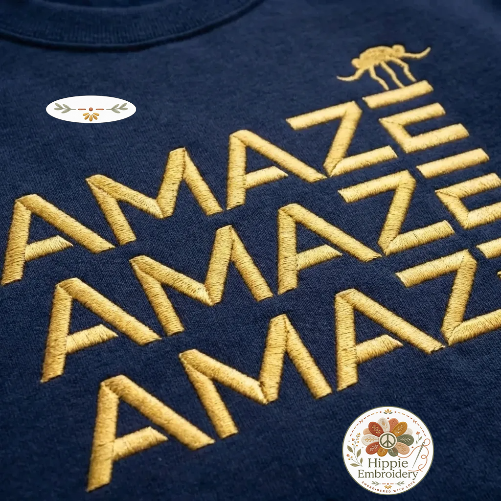 Embroidered Amaze Amaze Amaze Project Hail Mary Sweatshirt, Tau Ceti Sleeve Crewneck, Sci-Fi Book Fan Gift, Space Pullover - 0200
