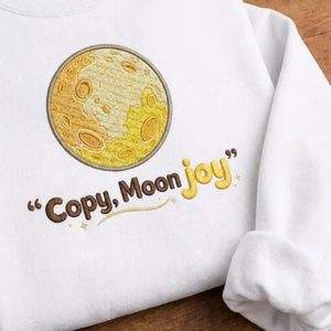 Artemis II Copy Moon Joy Embroidered Sweatshirt, NASA Mission Crew