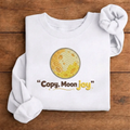 Artemis II Copy Moon Joy Embroidered Sweatshirt, NASA Mission Crew