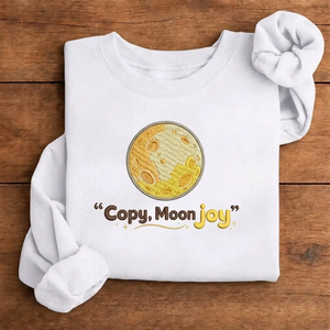 Artemis II Copy Moon Joy Embroidered Sweatshirt, NASA Mission Crew