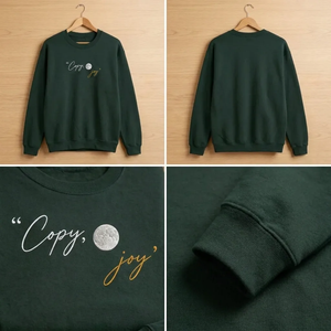 Artemis II Copy Moon Joy Embroidered Sweatshirt, NASA Mission Crew