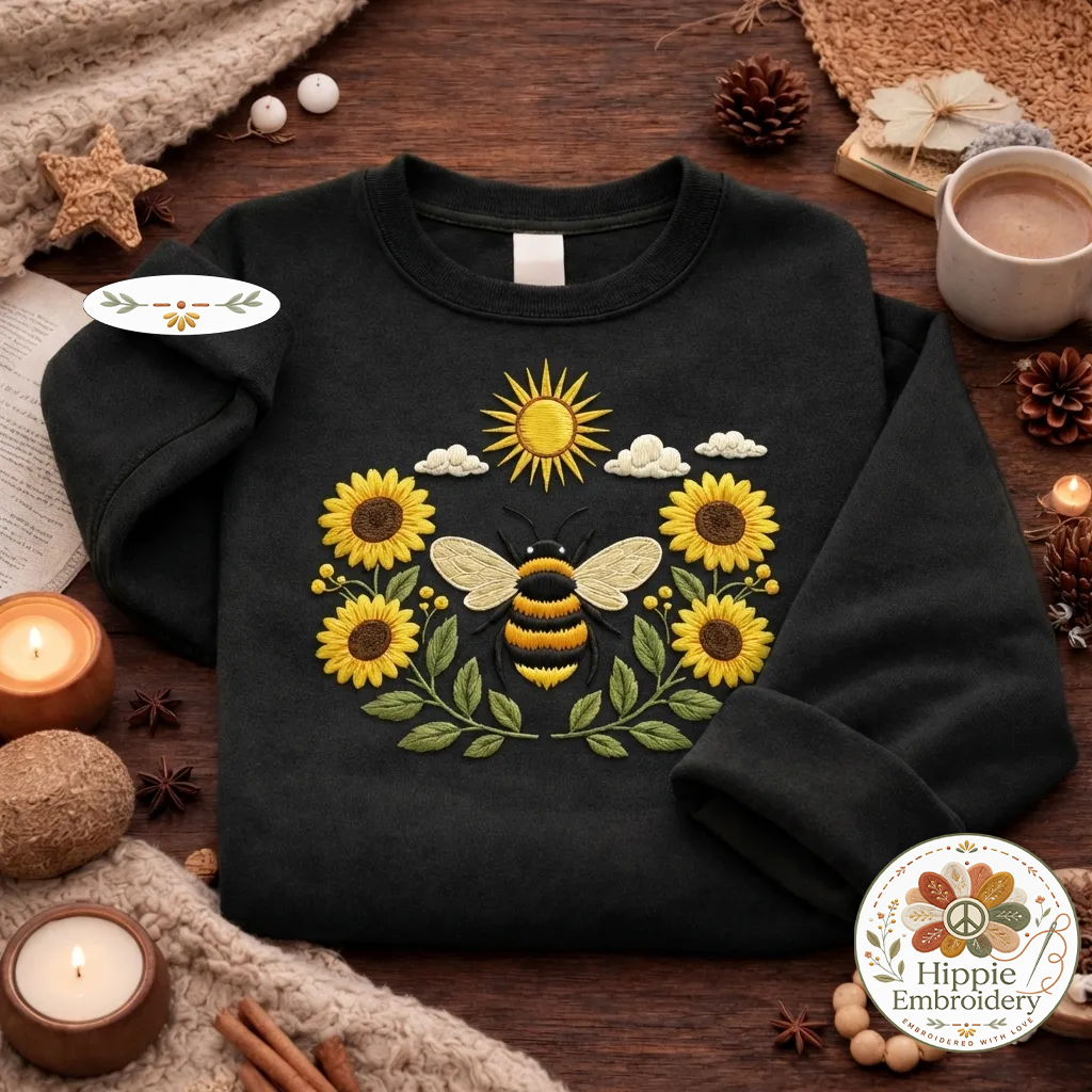 Camping Crew Embroidered Sweatshirt, Retro Camp Life Top