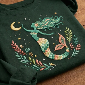 Comfort Colors Celestial Mermaid Sweatshirt, Mythical Crewneck