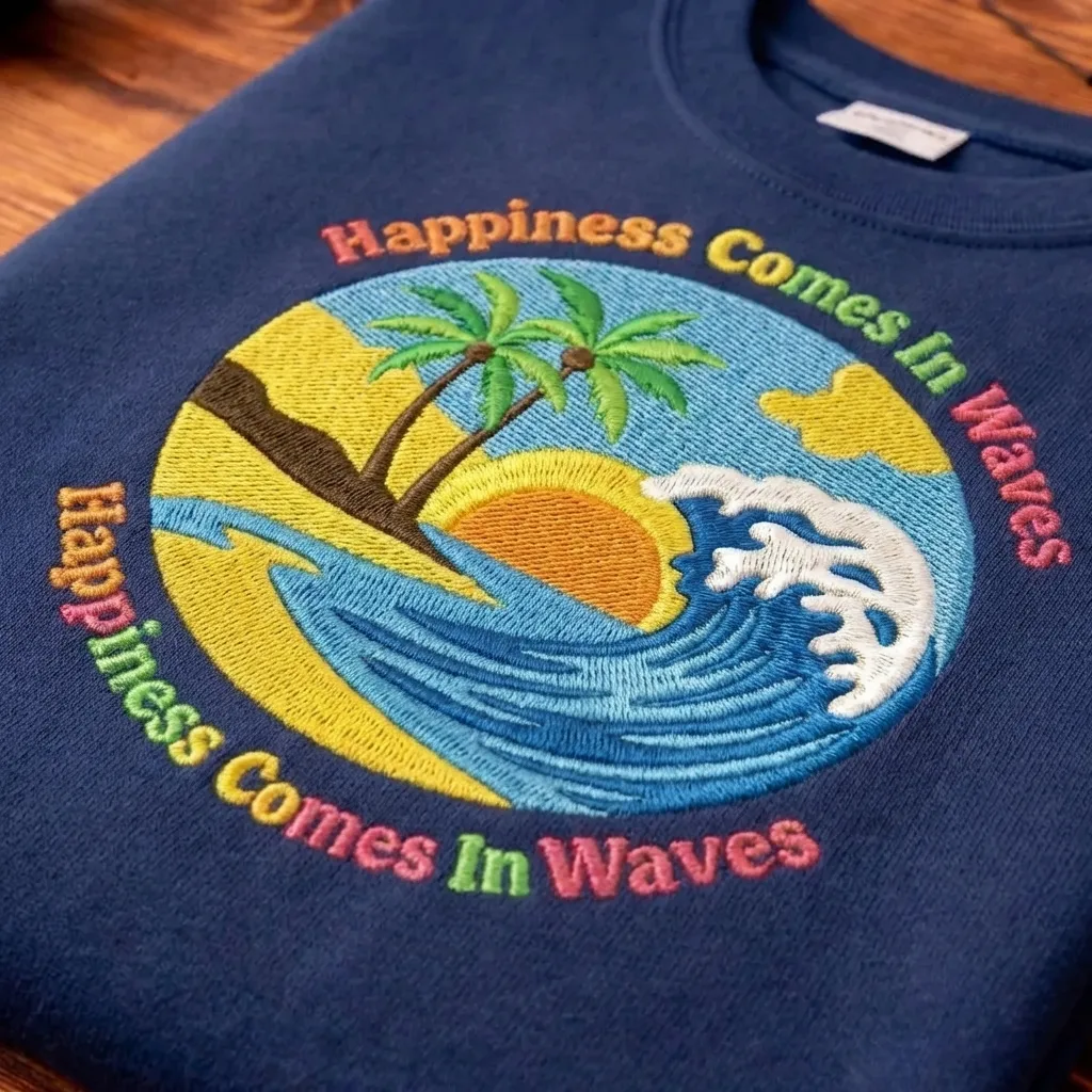 Comfort Colors Happiness Comes in Waves T-shirt, Boho Summer Tee