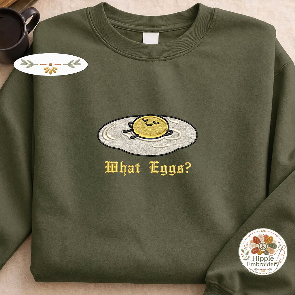 Custom Cat Name Embroidered Sweatshirt, Funny Fairy Kitten Crew