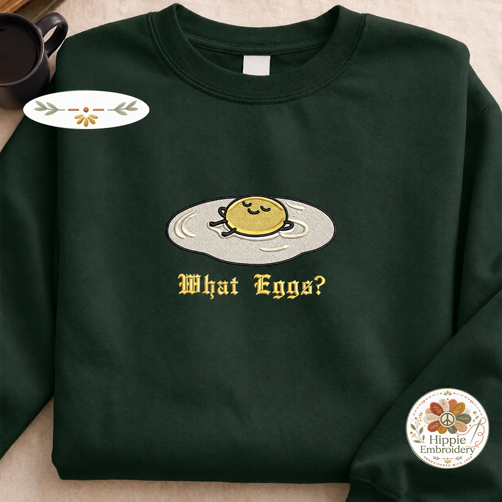 Custom Cat Name Embroidered Sweatshirt, Funny Fairy Kitten Crew