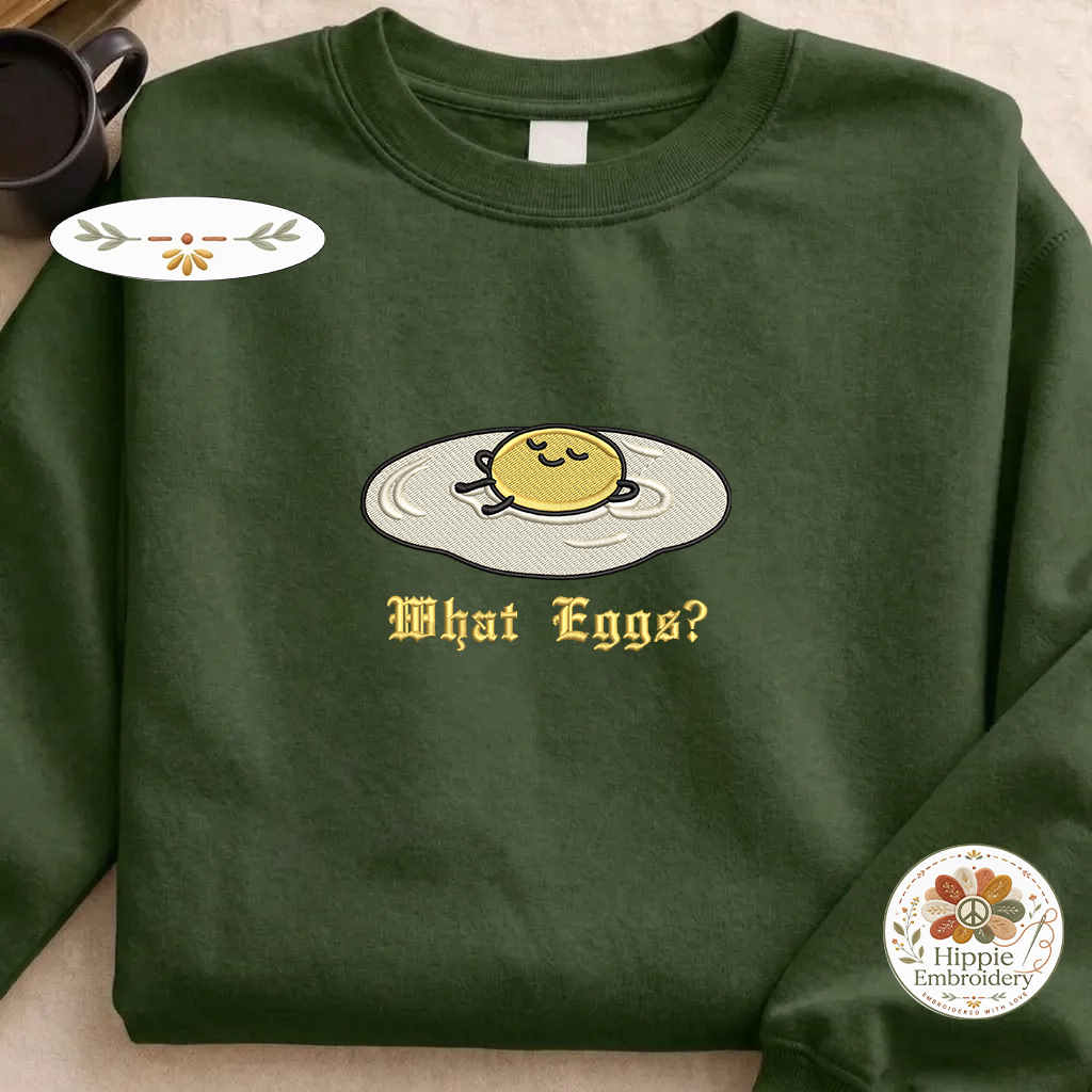 Custom Cat Name Embroidered Sweatshirt, Funny Fairy Kitten Crew