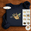 Embroidered Custom Dog Name Sweatshirt, Funny Dog Fairy Tail Crewneck, Personalized Angel Wings Puppy Shirt, Cute Pet Lover Gift Pullover - 1008