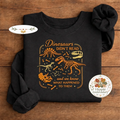 Dinosaurs Didnt Read Shirt, Funny Fossil Book Lover Crewneck