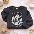 Embroidered A Guy Like Me Sweatshirt, Funny Bigfoot Top