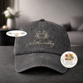 Embroidered A Little Crabby Hat, Minimalist Crab Cap