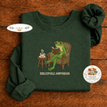 Embroidered Bibliophile Amphibian Shirt, Nerd Frog Reading Book Sweatshirt, Cottagecore Froggy Cozy Dark Academia Sweater, Book Lover Gift - 0506