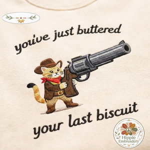 Embroidered Cowboy Cat Sweatshirt, Funny Meowdy Partner Shirt