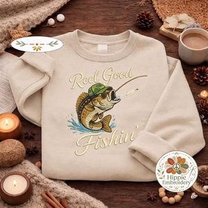 Embroidered Dad Fishing Legend Sweatshirt, Funny Dad Crewneck