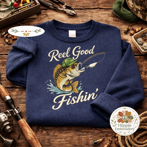 Embroidered Dad Fishing Legend Sweatshirt, Funny Dad Crewneck