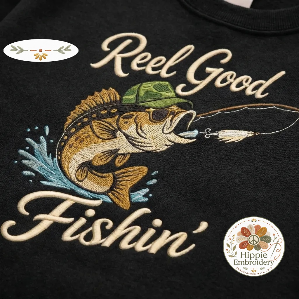 Embroidered Dad Fishing Legend Sweatshirt, Funny Dad Crewneck