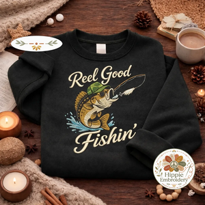 Embroidered Dad Fishing Legend Sweatshirt, Funny Dad Crewneck