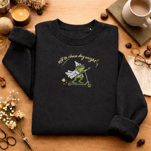 Embroidered Dialysis Frog Sweatshirt, Nurse Dry Weight Top