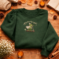 Embroidered Dialysis Frog Sweatshirt, Nurse Dry Weight Top