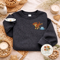 Embroidered Dog Peeing Ice Sweatshirt, Anti ICE Protest Top