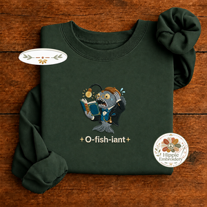 Embroidered Funny O-fish-iant Officiant Sweatshirt, Wedding Crew