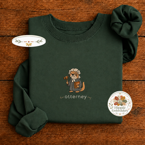 Embroidered Funny Otterney Lawyer Sweatshirt, Law School Crew