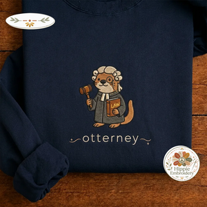 Embroidered Funny Otterney Lawyer Sweatshirt, Law School Crew