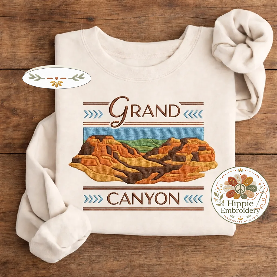 Embroidered Grand Canyon National Park Shirt, Arizona Nature Crew