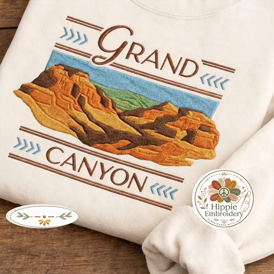 Embroidered Grand Canyon National Park Shirt, Arizona Nature Crew