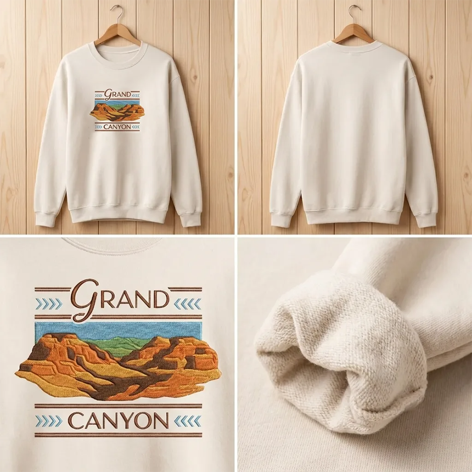 Embroidered Grand Canyon National Park Shirt, Arizona Nature Crew