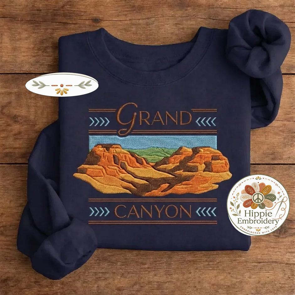 Embroidered Grand Canyon National Park Shirt, Arizona Nature Crew