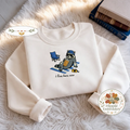 Embroidered I Live Here Now Raccoon Sweatshirt, Trash Panda Shirt