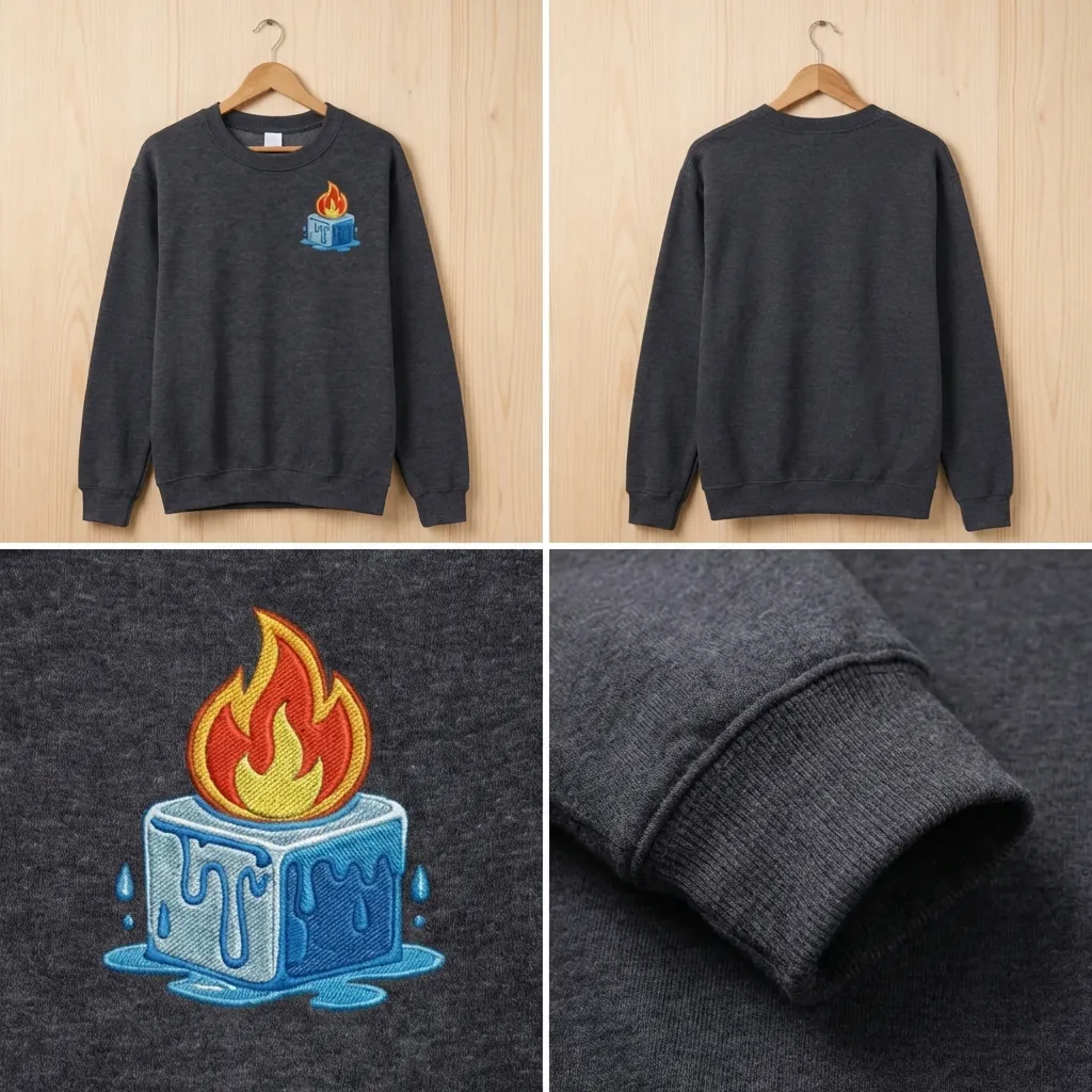 Embroidered Ice Melting Sweatshirt, Anti ICE Protest Top