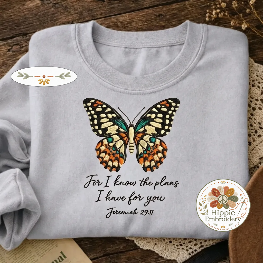 Embroidered Jeremiah 2911 Sweatshirt, Christian Faith Crewneck