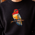 Embroidered Navajo Bird Sweatshirt, Southwestern Boho Dog Shirt